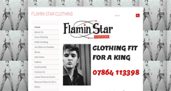 Desktop Screenshot of flaminstarclothing.com